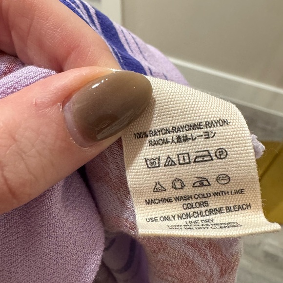 FREE PEOPLE Clear Skies Cold Shoulder Lilac Mini Dress Small - Picture 6 of 7